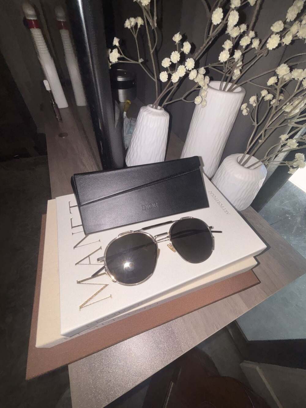 Christian Dior Blacktie234S Sunglasses Gold Pilot Frame